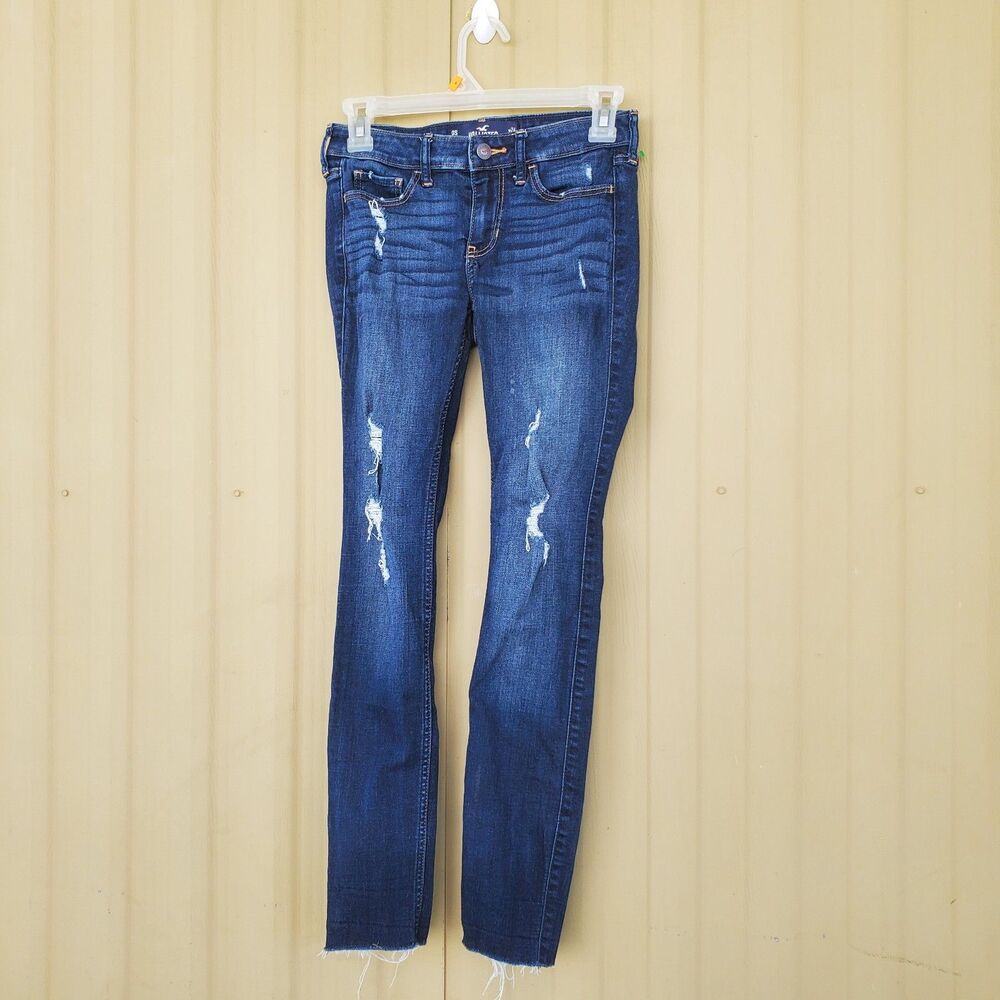 Hollister Low Rise Super Skinny Stretch Jeans Size 0S 24X28